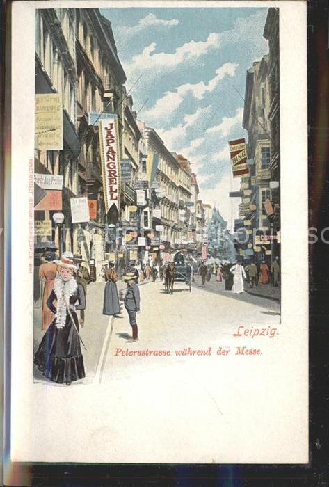 LEIPZIG Sachsen Petersstrasse waehrend der Messe