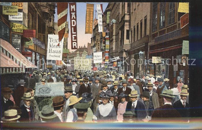 LEIPZIG Sachsen Petersstrasse waehrend der Messe