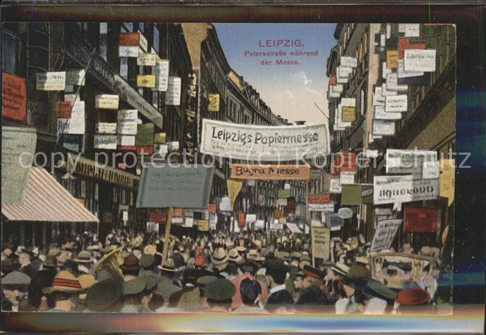 LEIPZIG Sachsen Petersstrasse waehrend der Messe