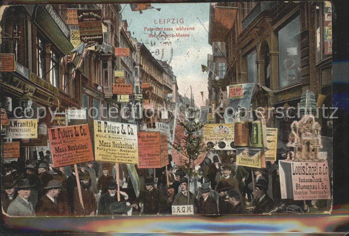 LEIPZIG Sachsen Petersstrasse waehrend der Messe