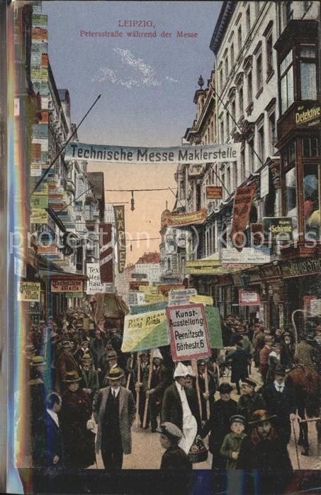 LEIPZIG Sachsen Petersstrasse waehrend der Techn.Messe