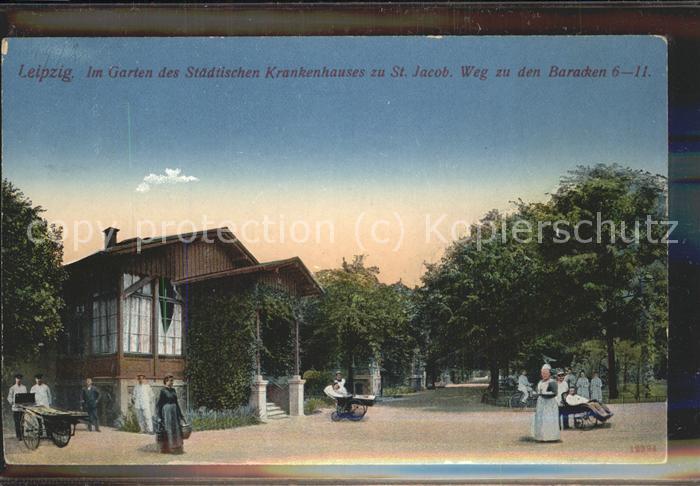Leipzig Im Garten vom Städt.Krankenhaus zu St.J