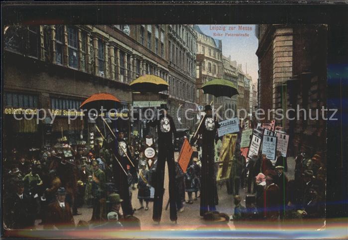 LEIPZIG Sachsen Petersstrasse waehrend der Messe