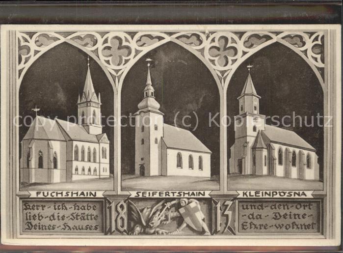 Seifertshain Pfarrbezirk mit Fuchshain u.Klein-Pösna