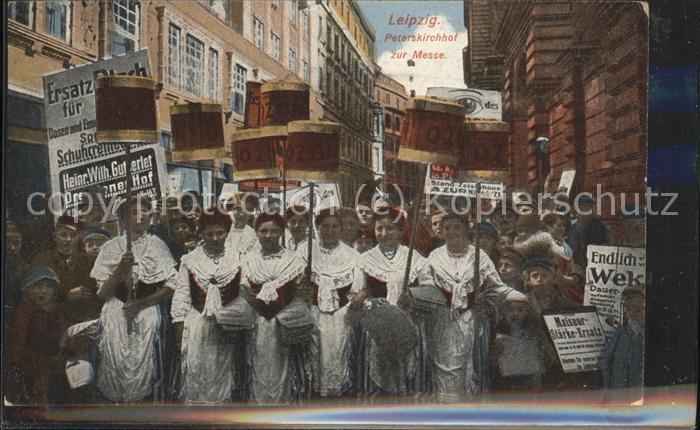 Leipzig Peterskirchhof während der Messe