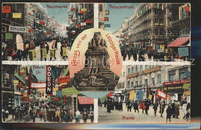 Leipzig Markt u.Neumarkt während der Messe