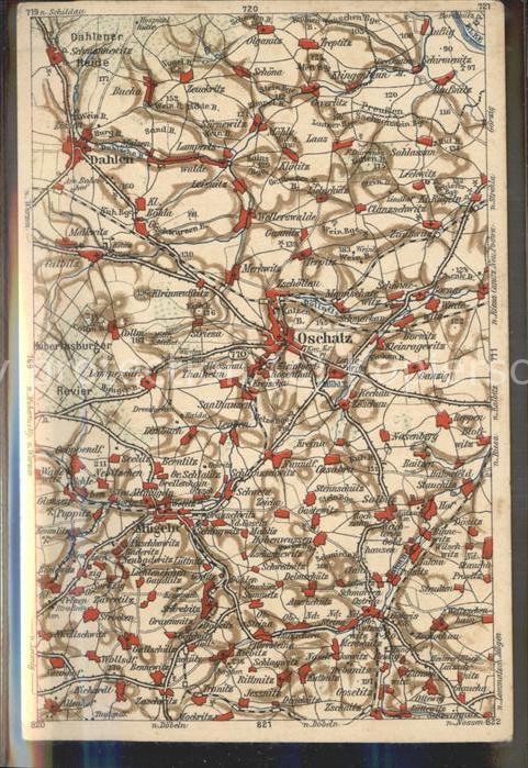 Oschatz und Umgebung Landkarte Wona Karte