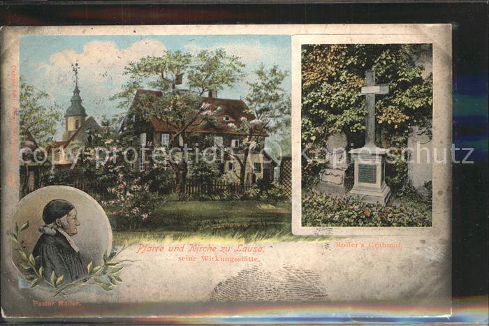 Dresden Pfarre und Kirche zu Lausa Pastor Rolle
