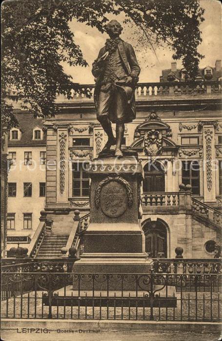 Goethe Johann Wolfgang von Denkmal Leipzig