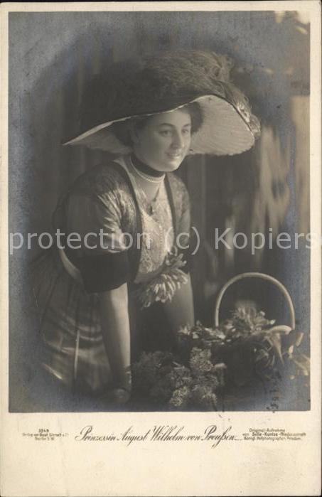 Adel Preussen Prinzessin August Wilhelm