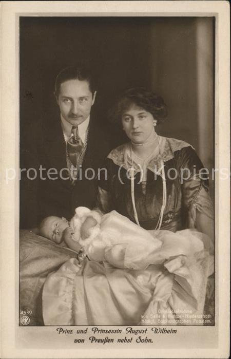 Adel Preussen Prinz und Prinzessin August Wilhelm