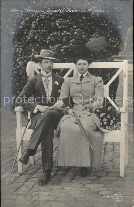 Adel Preussen Prinz uns Prinzessin August Wilhelm