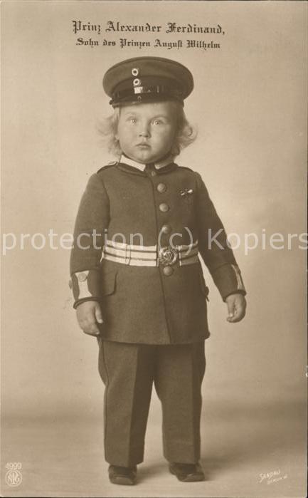 Adel Preussen Prinz Alexander Ferdinand
