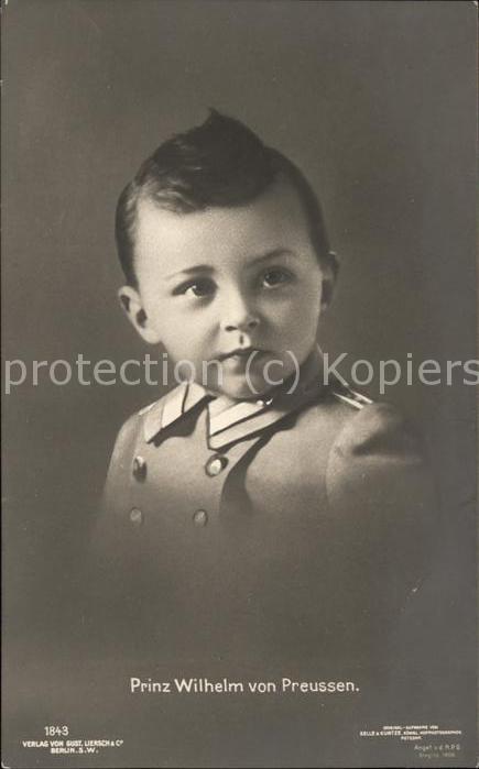 Adel Preussen Prinz Wilhelm