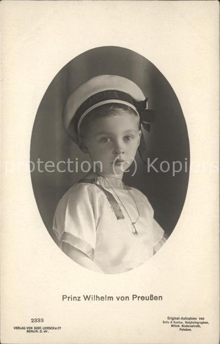 Adel Preussen Prinz Wilhelm