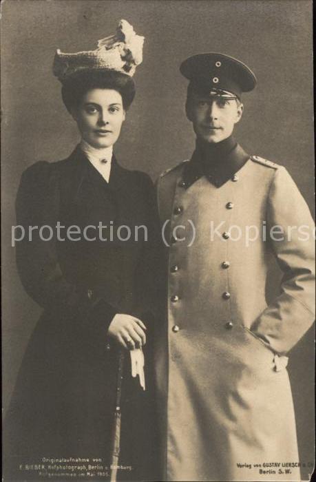 Adel Preussen Kronprinzenpaar Wilhelm Cecilie