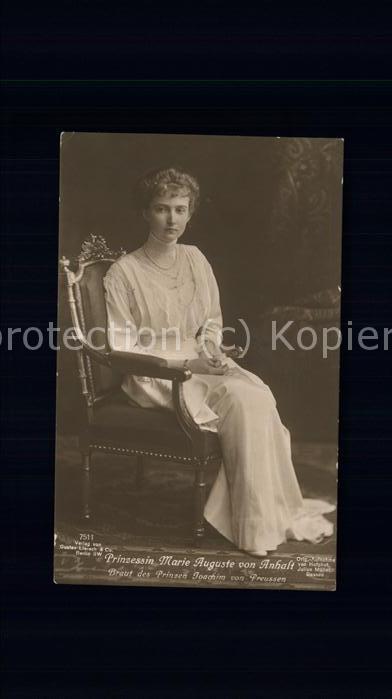 Adel Preussen Prinzessin Marie Auguste von Anhalt