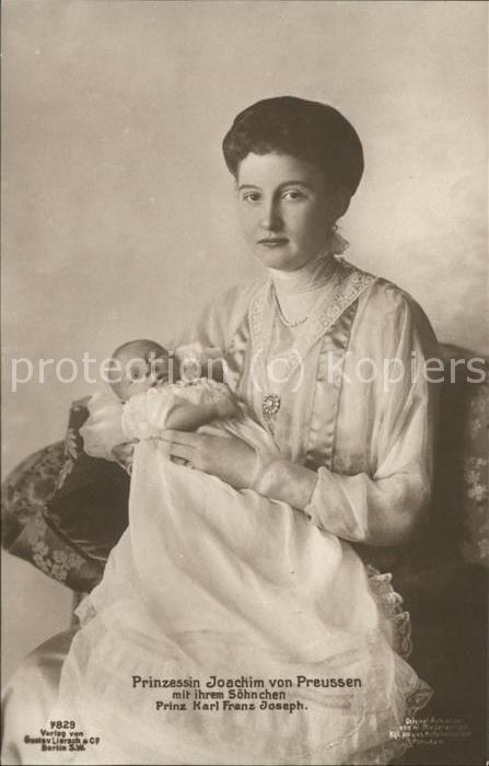 Adel Preussen Prinzessin Joachim Prinz Karl Franz Jos