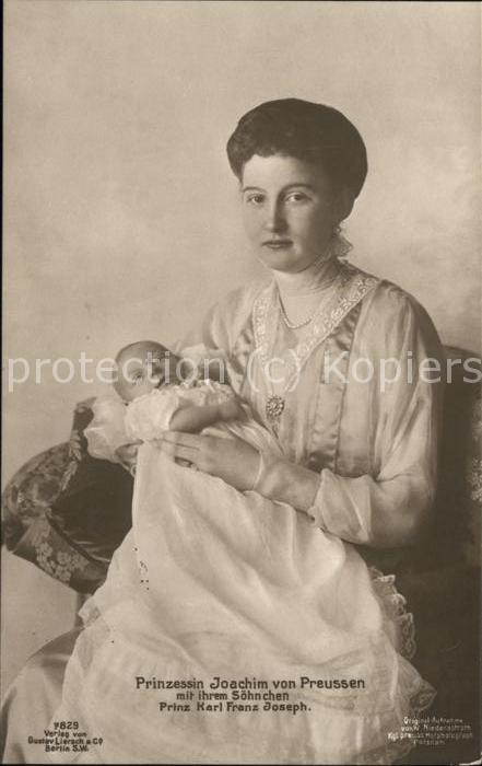 Adel Preussen Prinzessin Joachim Prinz Karl Franz Jos