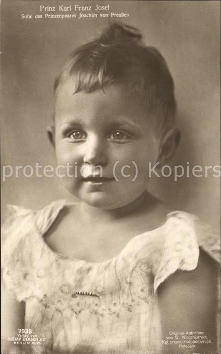 Adel Preussen Prinz Karl Franz Josef