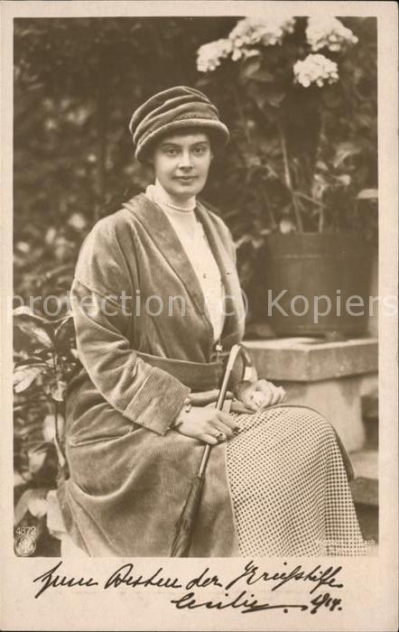 Adel Preussen Kronprinzessin Cecilie