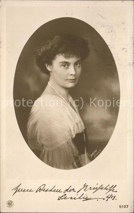 Adel Preussen Kronprinzessin Cecilie