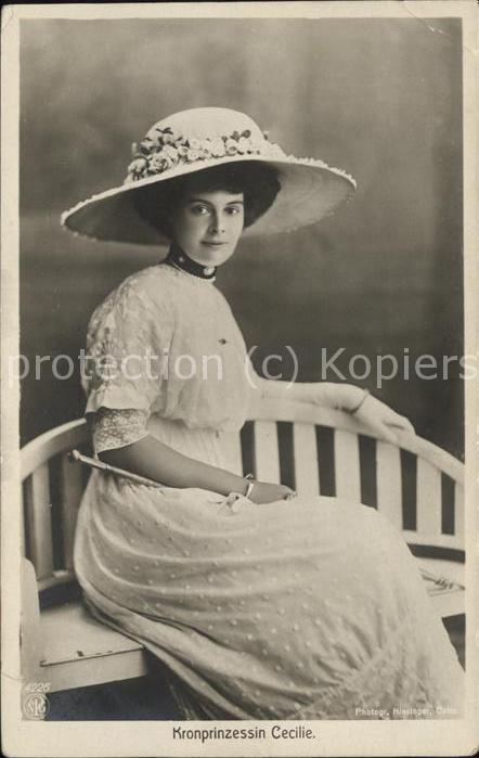 Adel Preussen Kronprinzessin Cecilie