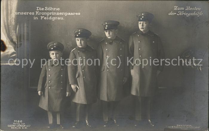 Adel Preussen Söhne des Kronprinzenpaares Verlag-Lier