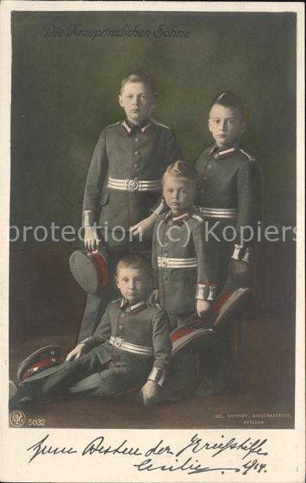 Adel Preussen Söhne des Kronprinzenpaares