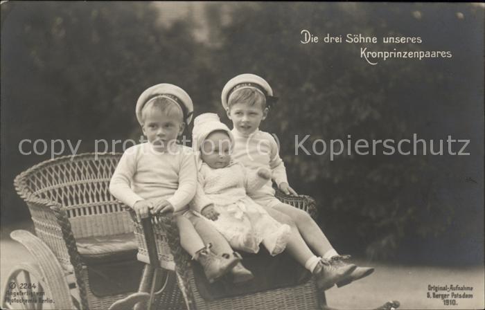 Adel Preussen Söhne des Kronprinzenpaares