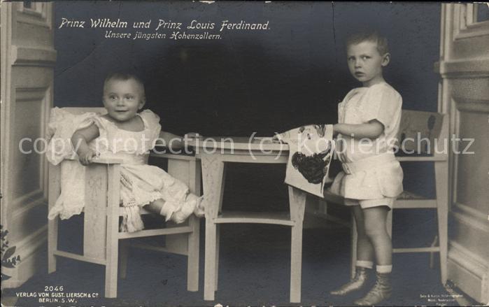 Adel Preussen Prinz Wilhelm und Prinz Louis Ferdinand