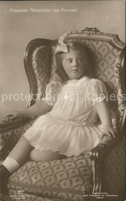 Adel Preussen Prinzessin Alexandrine Verlag-Liersch N