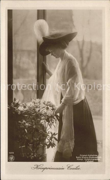 Adel Preussen Kronprinzessin Cecilie