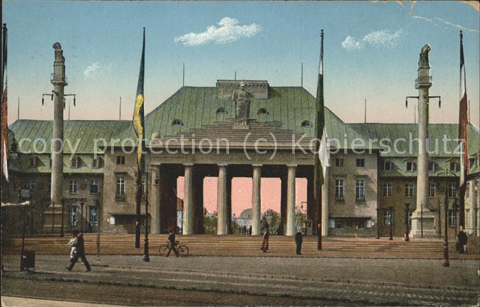 Ausstellung Baufach Leipzig 1913 Eingang Reitzenhainer Strasse