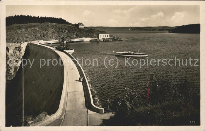 Staudamm Pumpspeicherkraftwerk Saaletalsperre