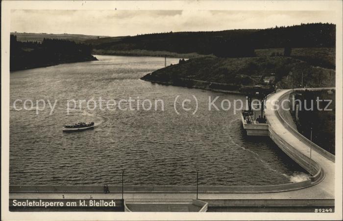 Staudamm Pumpspeicherkraftwerk Saaletalsperre Bleiloch