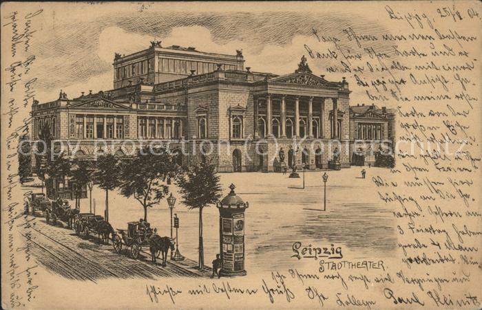 Theatergebaeude Leipzig Stadttheater