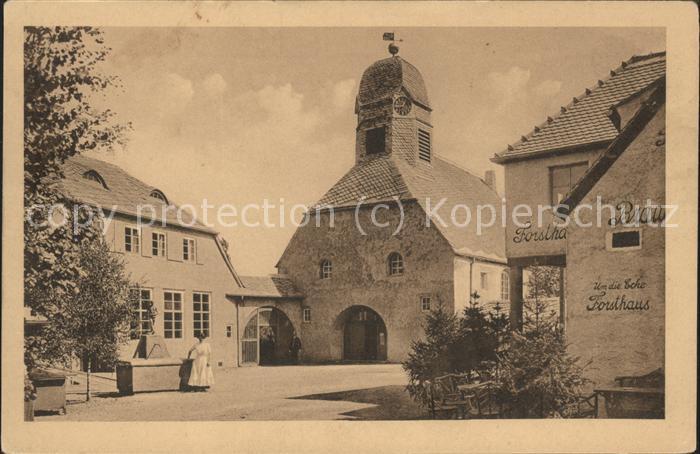 Ausstellung Baufach Leipzig 1913 Dorfkirche und Schule