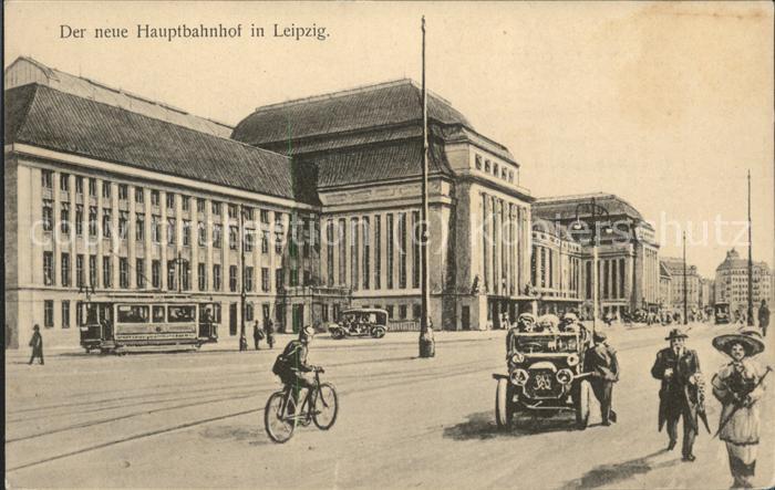Fahrrad Strassenbahn Oldtimer Hauptbahnhof Leip