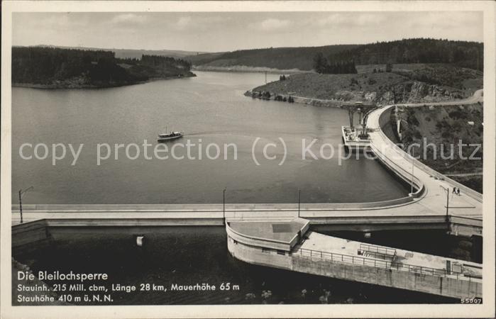 Staudamm Pumpspeicherkraftwerk Bleilochsperre