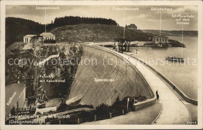 Staudamm Pumpspeicherkraftwerk Saaletalsperre kl. Bleiloch