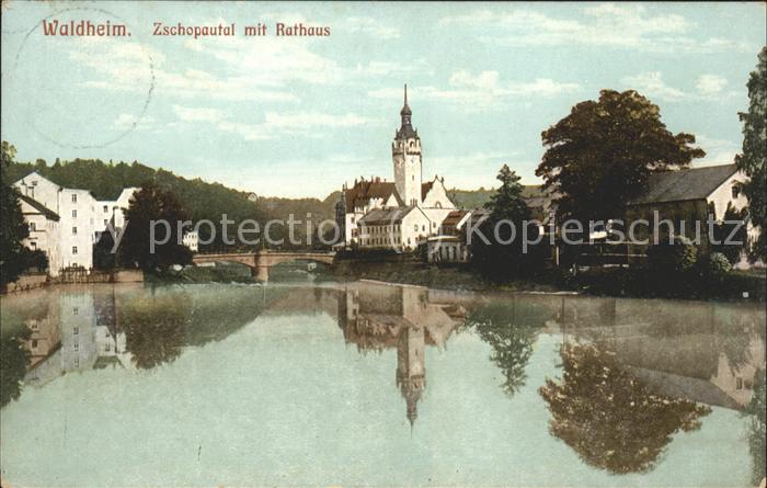 Waldheim Sachsen Zschopautal mit Rathaus