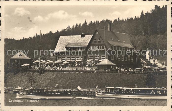 Waldheim Sachsen Zschopau-Talsperre mit Gaststätte Krieb