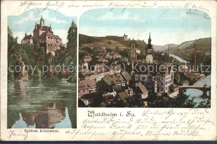 Waldheim Sachsen mit Schloss Kriebstein