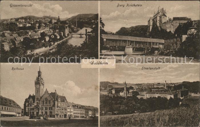 Waldheim Sachsen Rathaus u.Strafanstalt