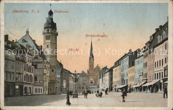 Altenburg Thueringen Brüderkirche u.Markt