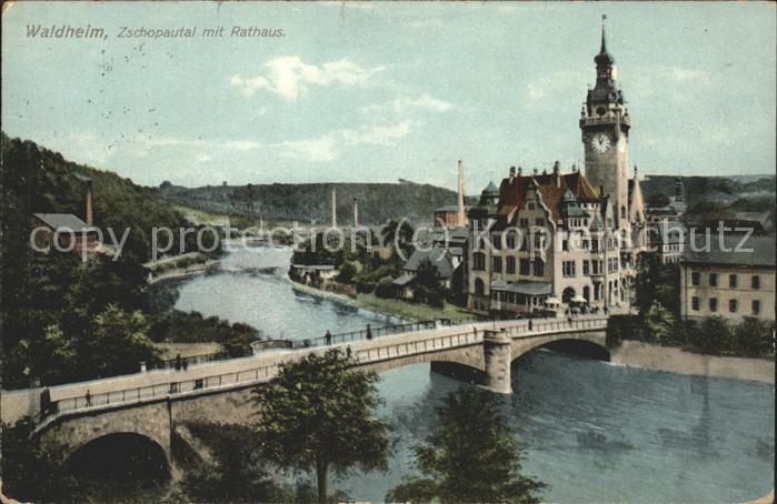 Waldheim Sachsen Zschopautal u.Rathaus