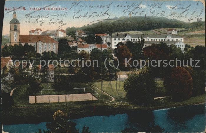 Waldheim Sachsen Kirche u.Schulen