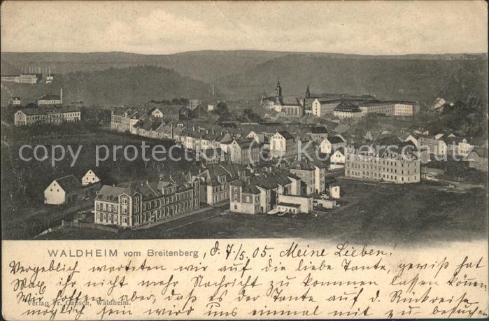 Waldheim Sachsen Blick vom Breitenberg