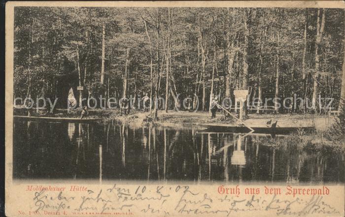 Luebbenau Spreewald Moldenhauer Hütte Wasserstrasse Kahn